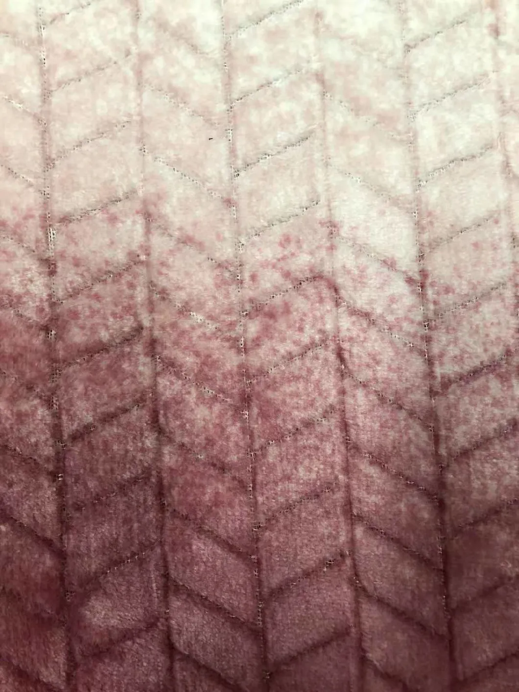 Flanelle double polyester 100% avec tissu tricoté Jacquard