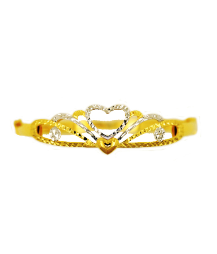 Bangle with Heart Shaped Decoration