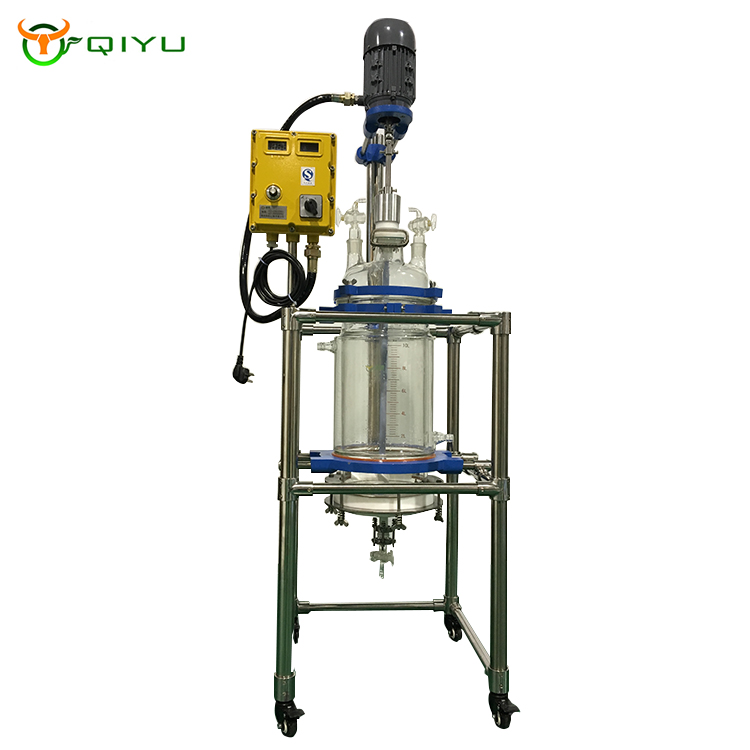 High Quality Glass Chemical Reactor Single Layer For Extraction