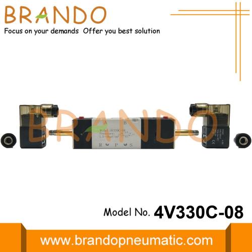 G1 / 4 &#39;&#39; 4V330C-08 AirTAC magneetventiel dicht centrum