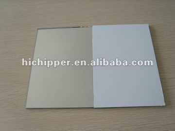 Safety backed mirror