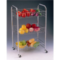 3-Tier Basket Rolling Cart