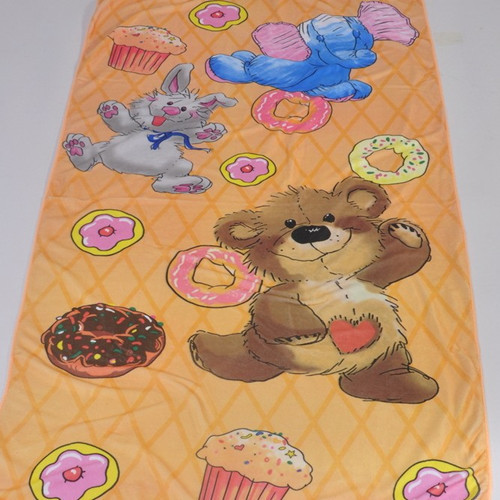 Microfiber Children's Bath Towel Beach Towel with Little Bear Printing