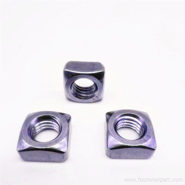 Standard Size Stainless Steel Thread Square Nuts