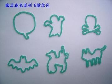 Carved Animai Silly Shaped Siliconerubber Band For Children Eco-friendly