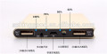 Caricabatteria USB portatile da 2000 mAh ultra sottile, sottile, in metallo, con batteria esterna