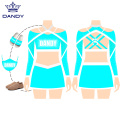 Crop Top Rhinestone All Star Cheerleading Uniform