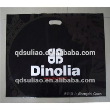 Die cut hadle plastic bag with printing