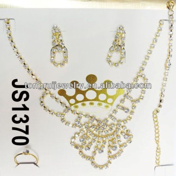 Rhinestone Necklace & Earrings Bridal Jewelry Set Wedding Jewelry Set