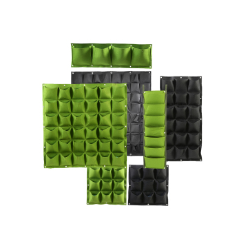 Multi-layer Fabric Vertical Wall Garden Hanging Planter Green Grow Bags