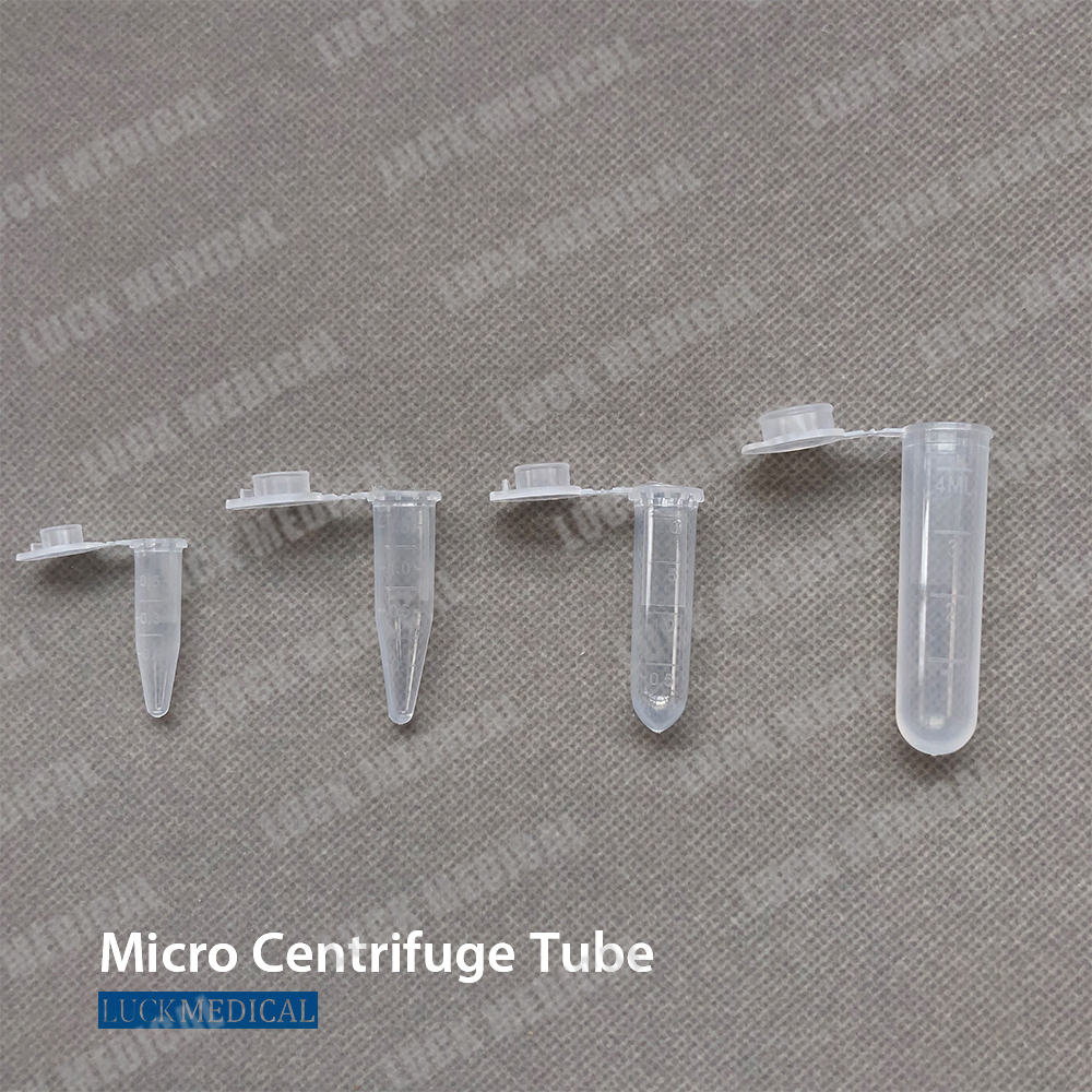 Tiub microcentrifuge dengan MCT topi rata