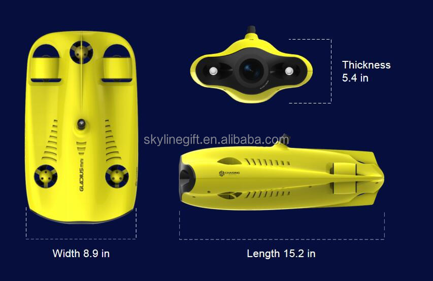 Gladius mini Underwater Diving to 330ft Drone with movable 4K Camera