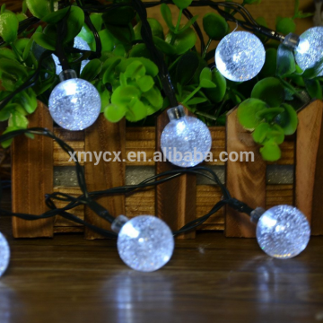 Christmas decor silver copper wire bead string light