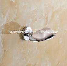 Zinc Alloy Wall Mounted Soap Dish for Bath,Chrome Soap Holder