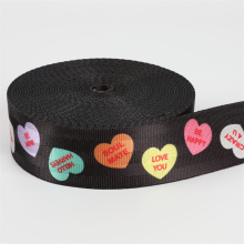 Durable Polyester Belt Patterned Printed Safety Webbing Tape - 50mm Car Seatbelt Webbing