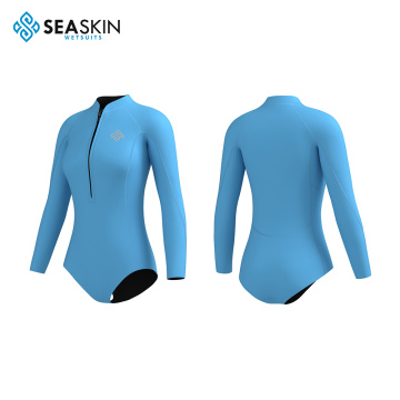 Seaskin แขนยาวด้านหน้า Zip Ladys Bikini Wetsuit