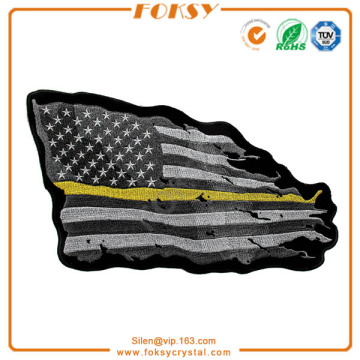 Thin Yellow Line American Tattered Flag Large Back Patch
