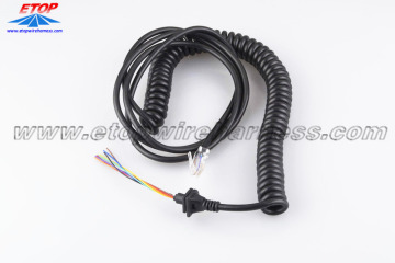 Coiled ethernet cable with customized SR