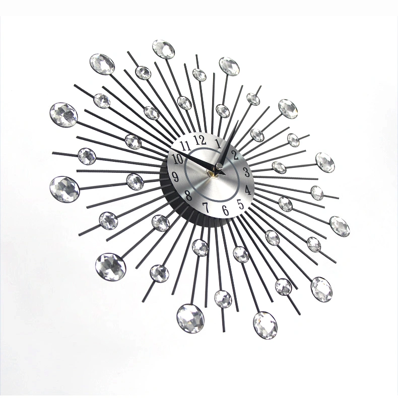 Home Decoration Clock Crystal Living Room Decoration DIY Wall Clock