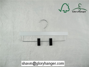 Garment Cheap and High Quality Clothes and Pant Hangers in White Color