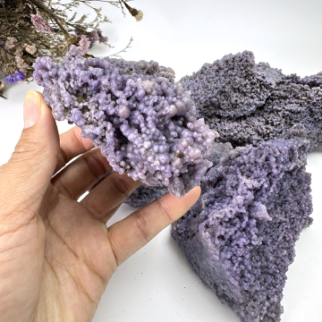 Wholesale Natural Purple Grape Agate Mineral Specimen