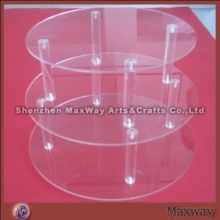 3 tier stacking fashionable acrylic/lucite cup cake display rack