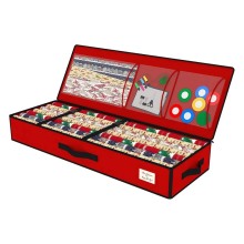 Underbed Christmas Wrapping Paper Ribbon Storage Organizer Bag