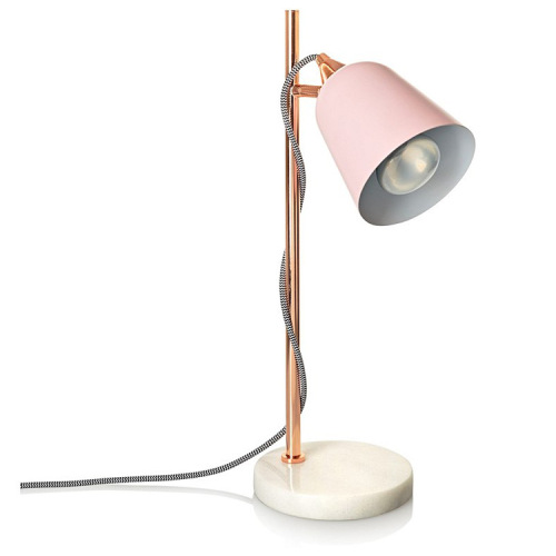 Lámpara de mesa LEDER pequeña de metal