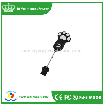 128MB-64GB high speed usb2.0 cat claw shape usb stick wholesale