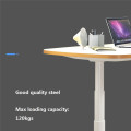 White Electric Adjustable Wood Computer Desk