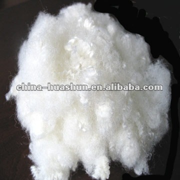 hollow conjugated siliconized polyester fiber