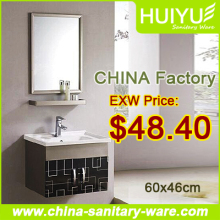 Cabinet with glass basin/high gloss bathroom basin cabinet/hanging bathroom cabinets