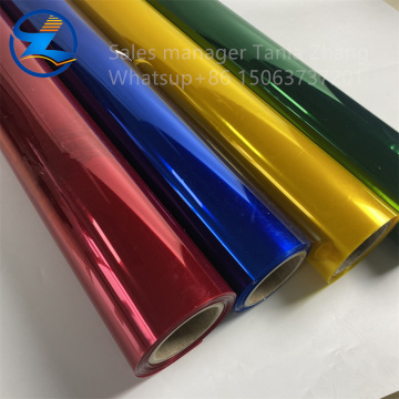 Película de PVC translúcida de color brillante