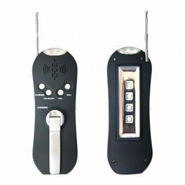 Flashlight Radio/LED Radio with Digital Tuning System and Alarm Function