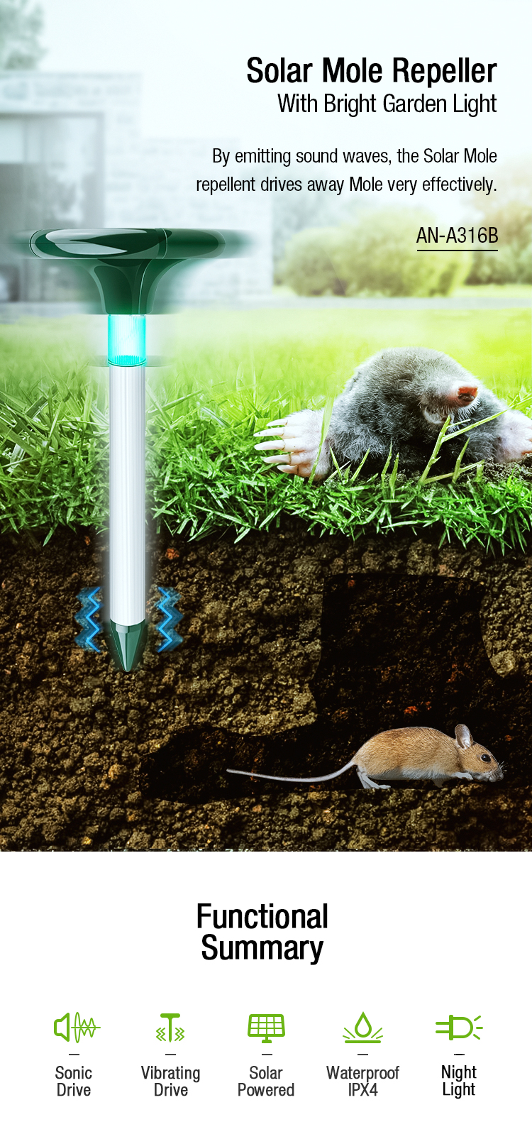 Solar Mole Repeller (1) Solar Mole Repeller (1)