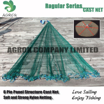 Nylon Multifilament American Style Drawstring Cast Net Fishing net hand casting net