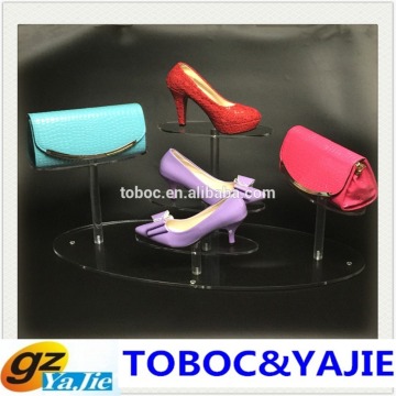 acrylic display/acrylic handbag diaplay stand high heel display stand