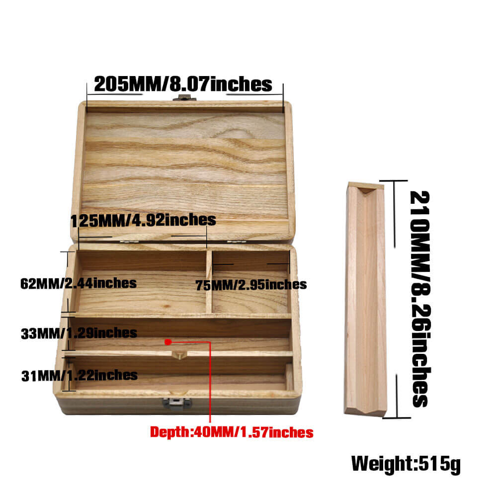 AC337 Wood Stash Box for Smoking Accessories custom logo