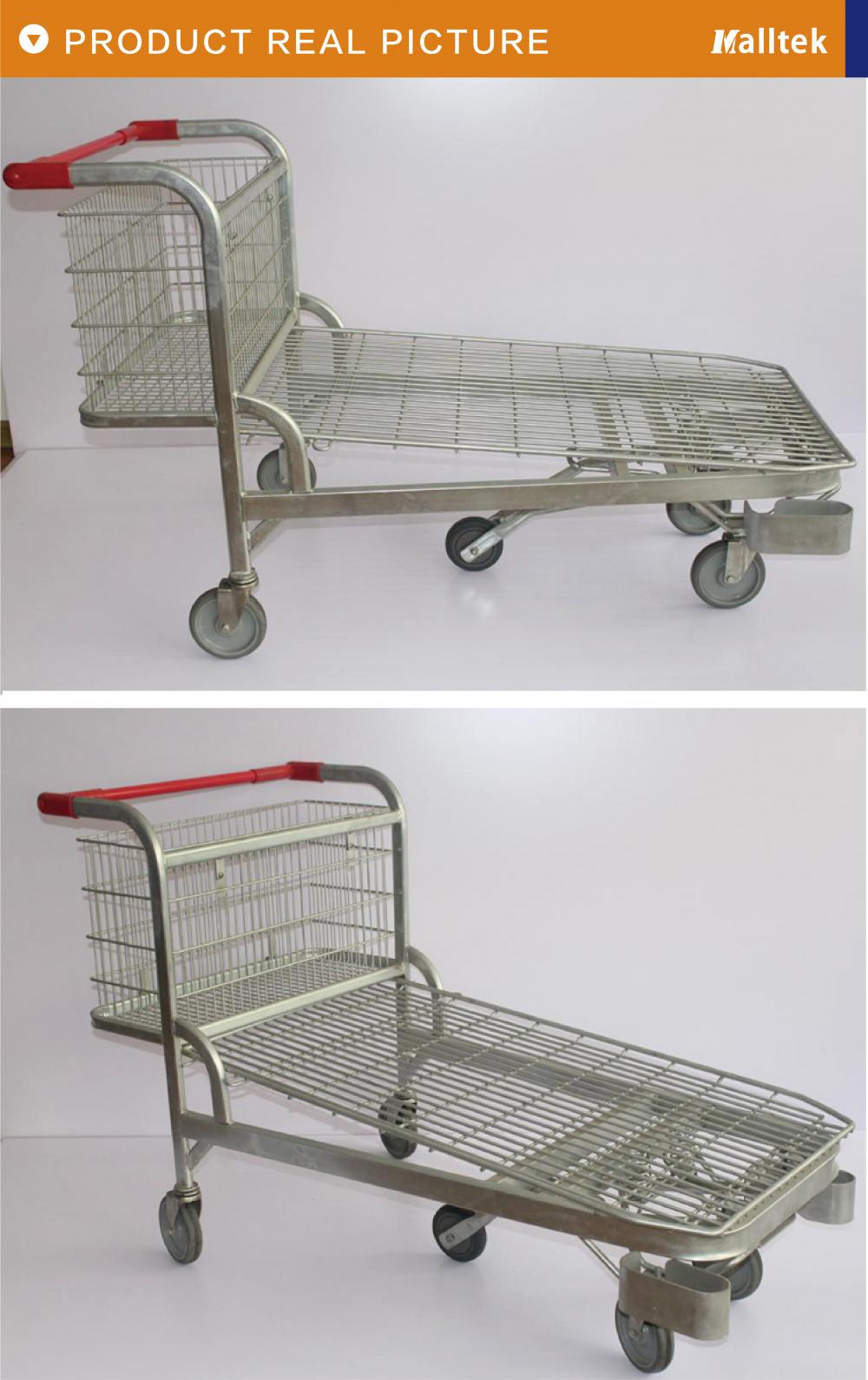 Heavy Duty Warehouse Cargo Wire Mesh Trolley