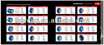 woodworking rubber Blue silicon gel wheels accessories