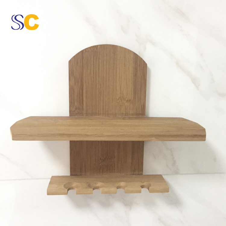 Home Use Eco Friendly Bamboo Toothbrush Holder