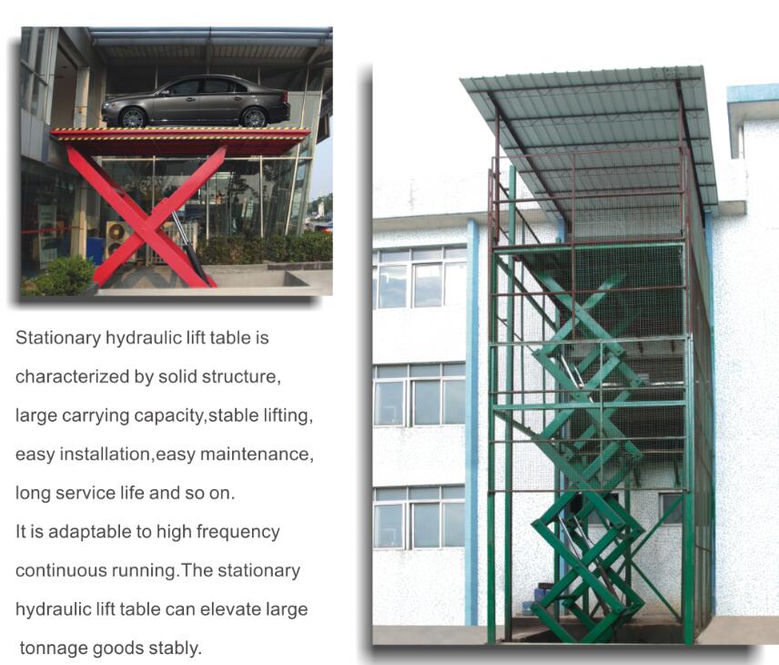 Stationay Hydraulic lift table