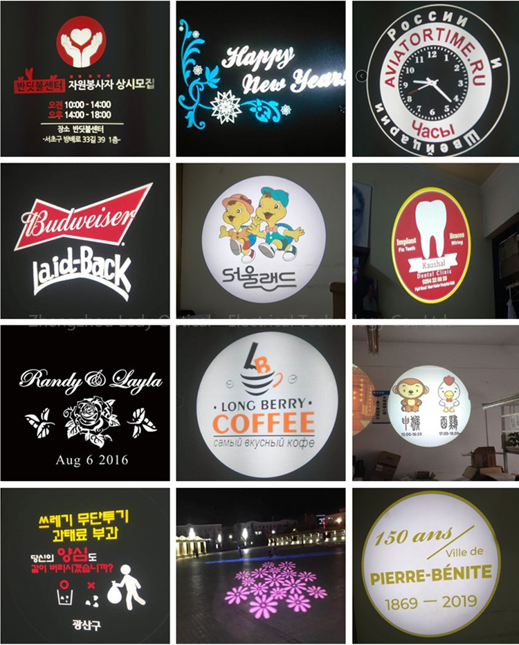 Outdoor Christmas Projector 80 Watt Logo Projector Led Rotating Advertising Gobo Projector Lights