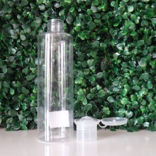 Flip top plastic bottle for cosmetic 240ml,250ml,flat shoulder plastic bottle