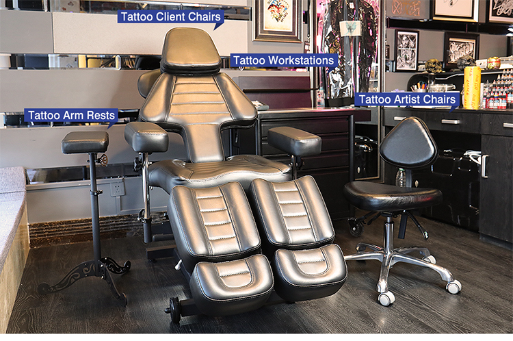 Mobile multi-function tattoo workstation tattoo table desk tool furniture