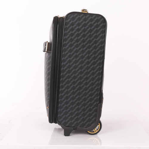 Durable vintage private label PU leather luggage