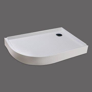 Shower Tray with Optional Left and Right Skirt, Made of Acrylic