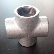 Cross malleable iron pipe fitting