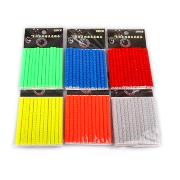 Bicycle Reflective Spokes Stickers - Night Warning Reflective Strips for Mountain Bikes