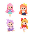 Śliczne Żywica Flatback Girl Charms Kawaii Księżniczka Hairclip Akcesoria Phone Case Ornament Biżuteria Znalezienie Dostaw